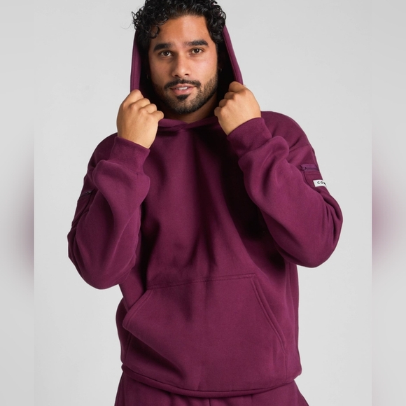 🥰2 Pc SeT ❤️NIP❤️ Comfrt TRAVEL ESSENTIALS HOODIE & PANTS S/M Plum - Picture 6 of 16